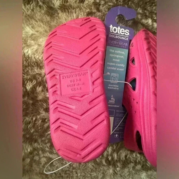 Totes Sol Bounce shoe toddler size 7-8 pink NWT - Picture 4 of 5